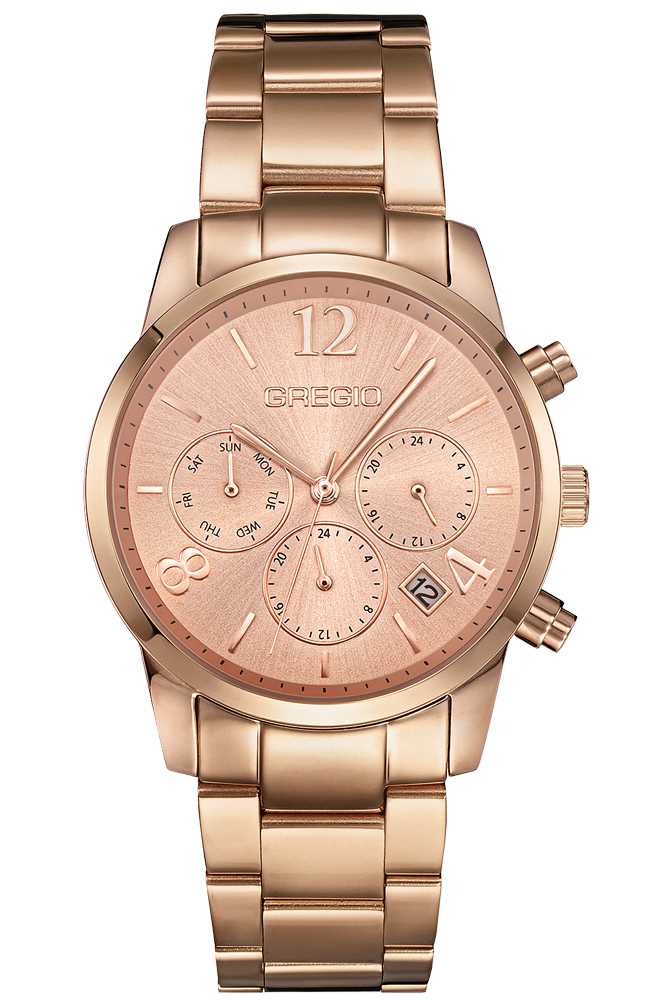 GREGIO LINN ROSE GOLD STAINLESS STEEL BRACELET GR290030